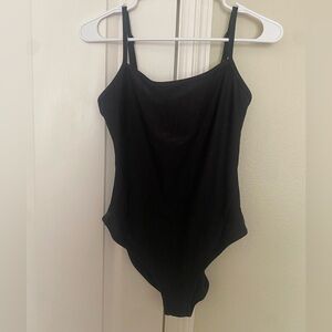 Aerie Black Ribbed Swimsuit One piece